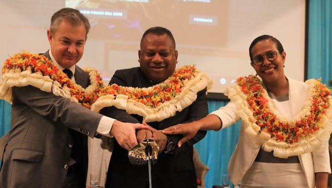 Diplomat says NZ didn’t draft draconian Fiji police bill Fiji police powers cake