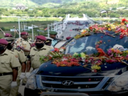 Sir Michael Somare cortege