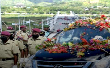Sir Michael Somare cortege