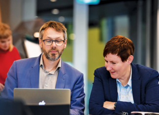 The Conversation A&NZ editor Misha Ketchell and CEO Lisa Watt