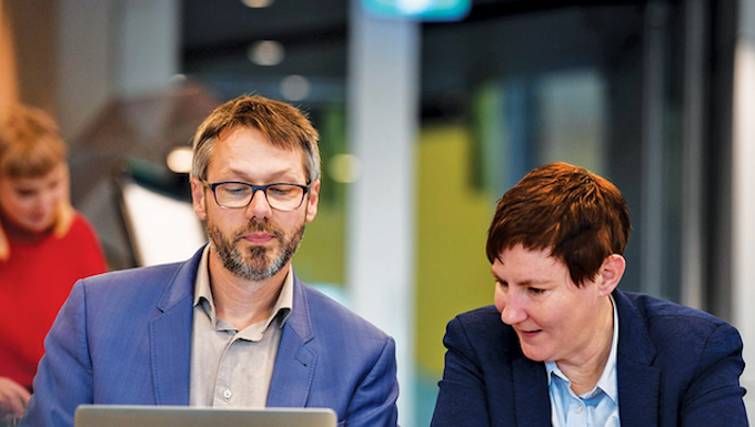 The Conversation A&NZ editor Misha Ketchell and CEO Lisa Watt