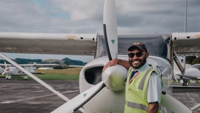 Papuan pilot Nickson Stevi Yikwa