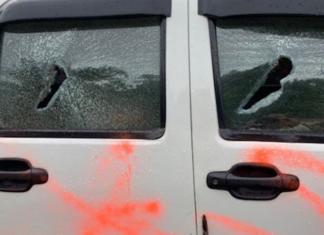 Attack on Victor Mambor's car