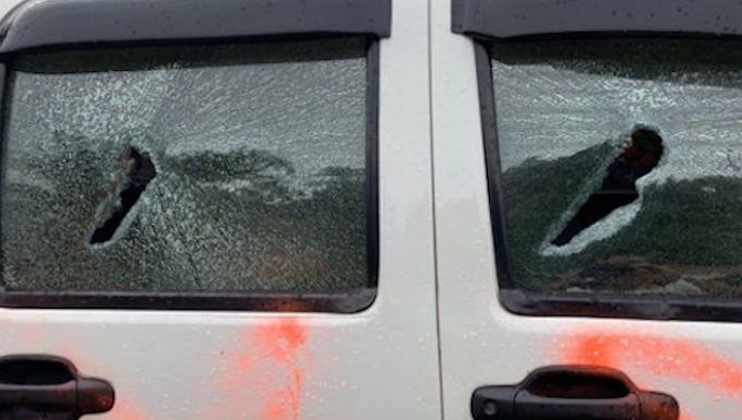 Attack on Victor Mambor's car