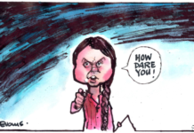 Greta Thunberg cartoon