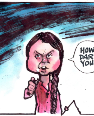 Greta Thunberg cartoon