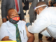 PNG Prime Minister James Marape being vaccinated