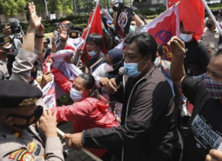 Protesters at ASEAN