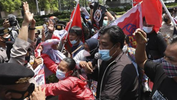 Protesters at ASEAN
