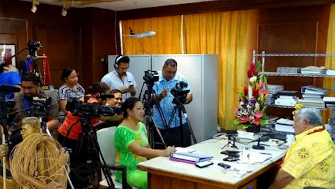 Samoa media conference 21042021
