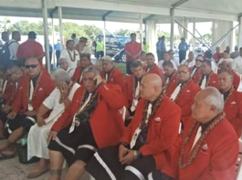 FAST members in a tent