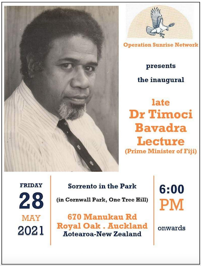 Late Fiji Prime Minister Dr Timoci Bavadra 