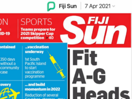 Weak link headline in Fiji in the Sun