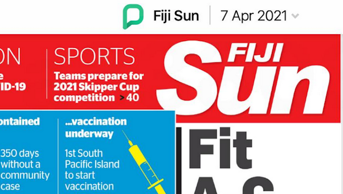 Weak link headline in Fiji in the Sun