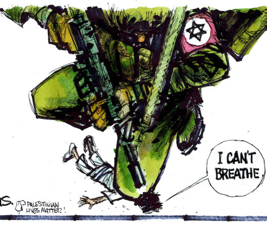"I can't breathe" cartoom (c) Malcolm Evans