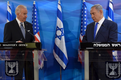 Joe Biden and Benjamin Netanyahu 2016