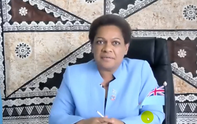 Fiji’s Minister for Women Mereseini Vuniwaqa