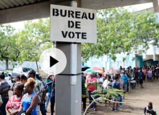 Polling station in New Caledonia