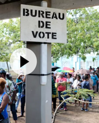 Polling station in New Caledonia
