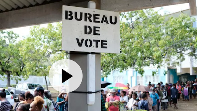 Polling station in New Caledonia