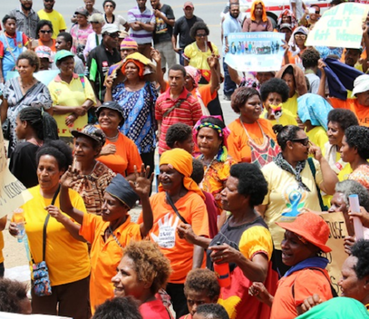 PNG protest over violence against women