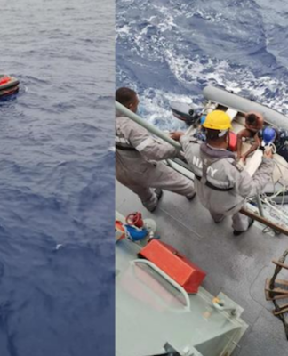 Rescue of Tiro II crewman