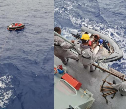 Rescue of Tiro II crewman