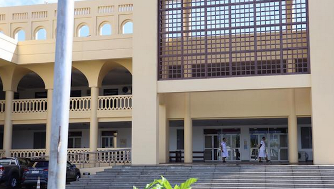 Police guard at Samoa's Supreme Court