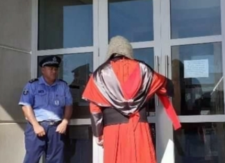 Samoa's Chief Justice Satiu Simativa Perese - locked door