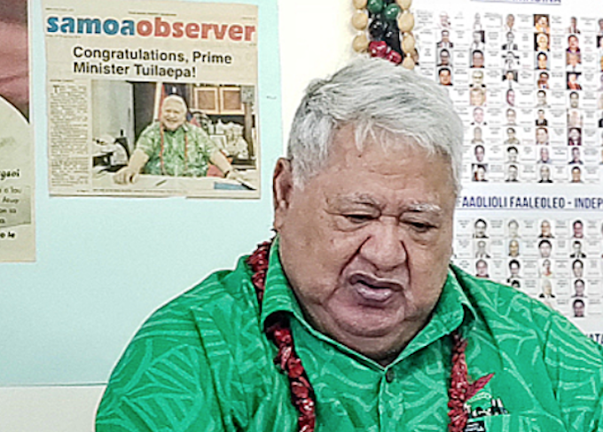 Tuila'epa Dr Sa'ilele Malielegaoi