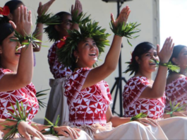 Avondale College on the Niue stage