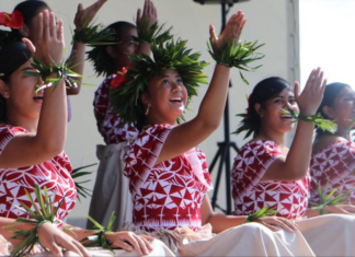Avondale College on the Niue stage