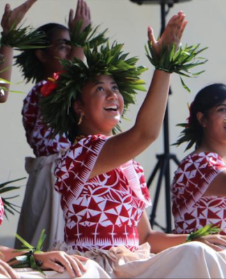 Avondale College on the Niue stage