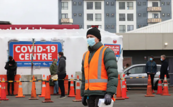 Covid-19 testing centre in Sydney