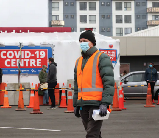 Covid-19 testing centre in Sydney