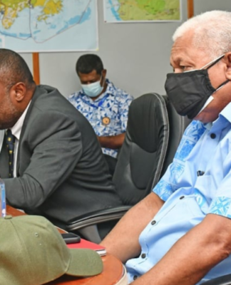 Fiji’s government goes quiet as covid crisis spirals out of control Health Minister Dr Ifereimi Waqainabete & Prime Minister VoreqeBainimarama.