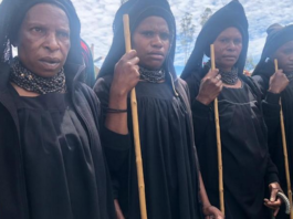 Highlands women attending a funeral 290621