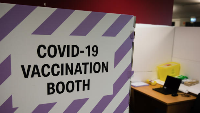 A NZ covid vaccination booth 140621