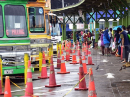 Passengers at Suva Bus Terminal
