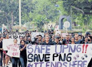 UPNG harassment protest 190621