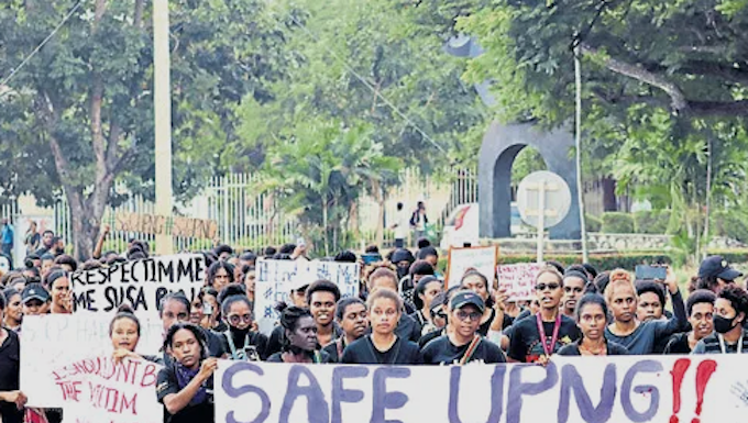 ‘We’re not sending our daughters to be punching bags at uni,’ says PNG union UPNG harassment protest 190621