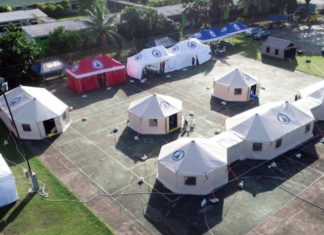 FEMAT field hospital in Suva 150621