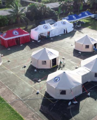 FEMAT field hospital in Suva 150621