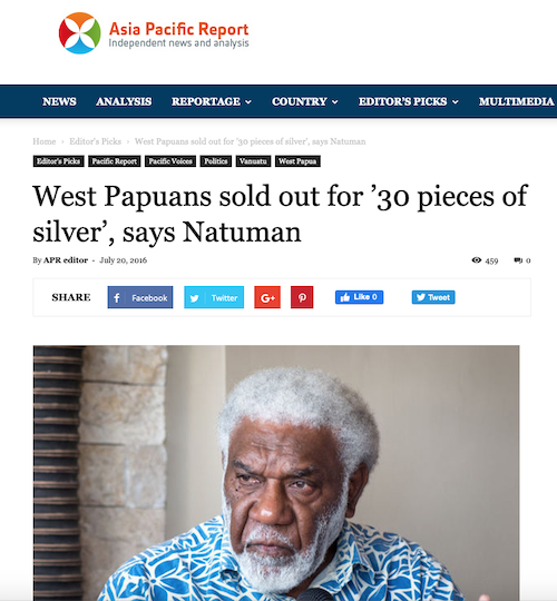 West Papuans 'sold out' 200716