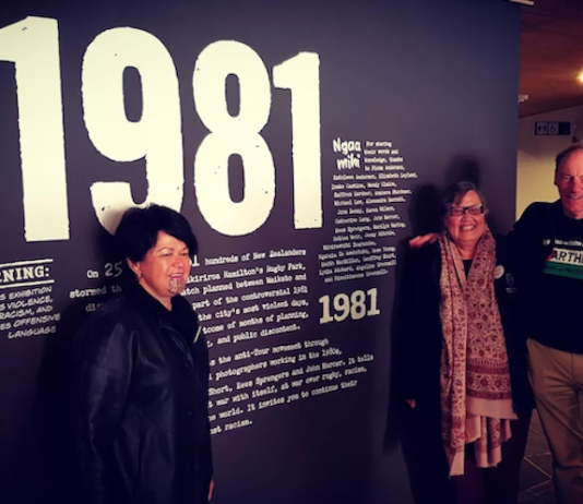 Ripeka Evans and John Minto