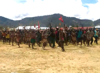 Dogiyai regency, Papua, protest
