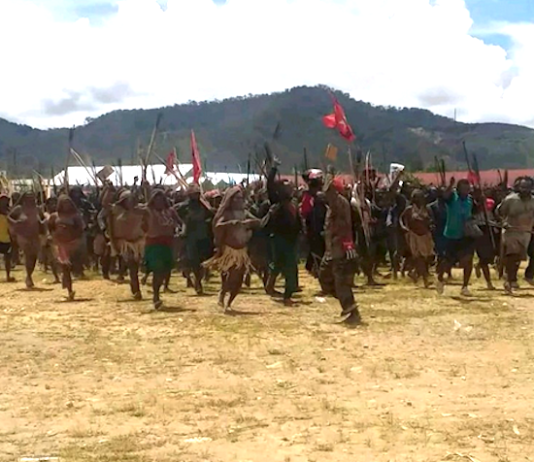 Dogiyai regency, Papua, protest