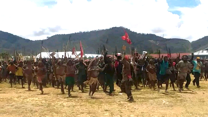 Dogiyai regency, Papua, protest