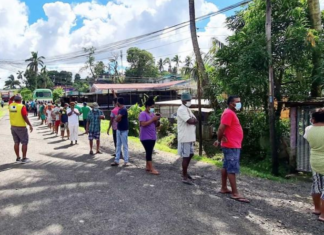 Fiji covid testing queue