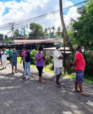 Fiji covid testing queue